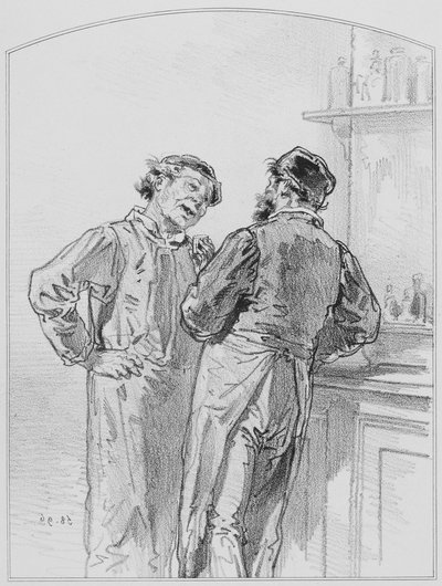 La Goutte, Plate 17 from Les Toquades by Paul Gavarni